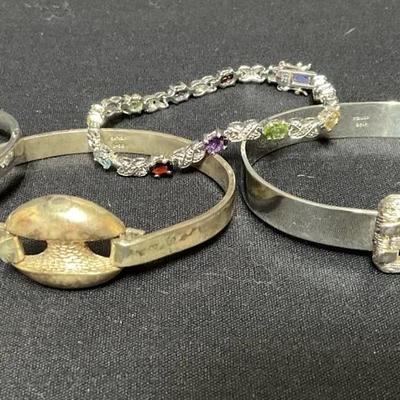 Sterling Silver Bracelet Lot
