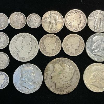 American Silver Coin Collection - Morgan, Franklin, Half-Dime & More