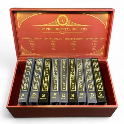 ANACS 2012 Presidential Dollar Collection (Grover Cleveland, Chester A. Arthur)