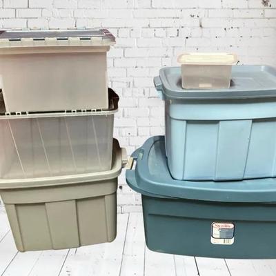 Storage Tubs Sterilite, Rubbermaid, HDX, & More