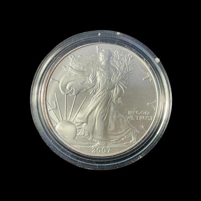 2007-W American Silver Eagle Burnished Edition
