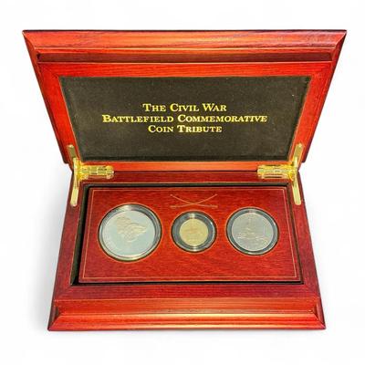 Civil War Battlefield Commemorative Coin Tribute - Inc 1995-W Gold $5