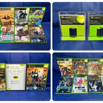 Xbox Original Games - Inc Clone Wars, Medal of Honor + Memory Cards