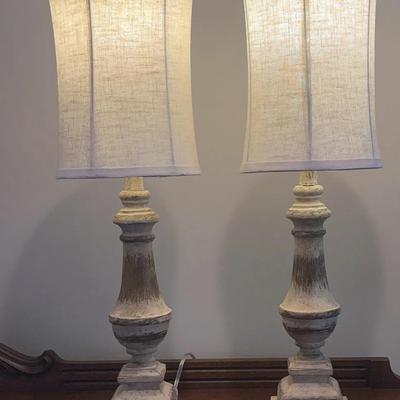 2 Accent Wood Lamps