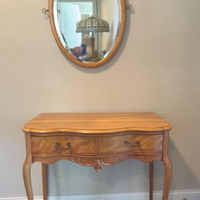 Queen Anne / “Marion” Dressing Table & Mirror