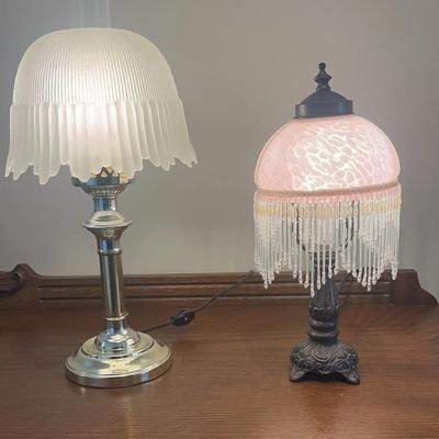 Set Of 2 Vintage Accent Lamps