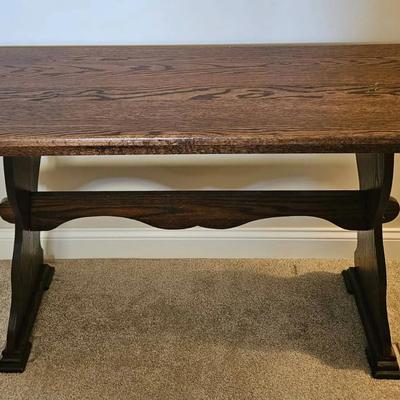 Solid Oak Tudor-style Side Table