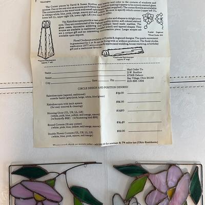 Leaded Glass Corner Pieces