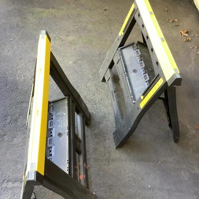 Pair Of Stanley Saw Horses #1