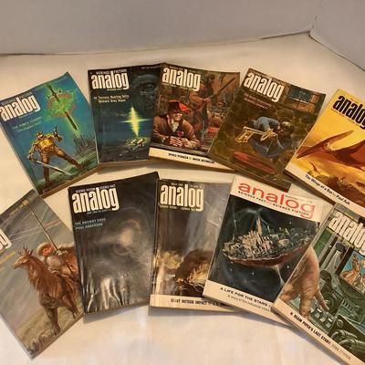 Set Of (10) Analog Science Fiction Magazines