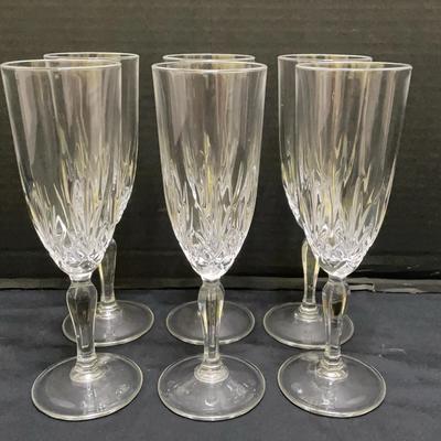 Crystal D'Ariana Countess Champagne Flutes (6)
