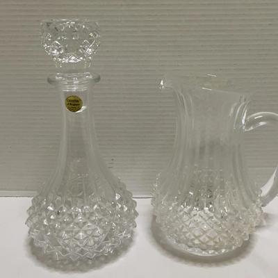 Crystal D'Arques Decanter & Pitcher