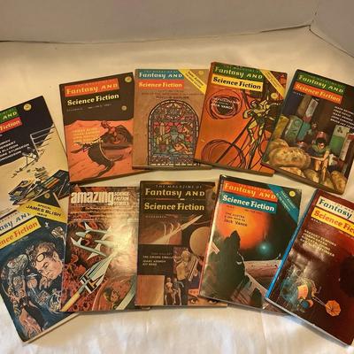 Set Of Vintage Fantasy And Science Fiction Magazines (10)