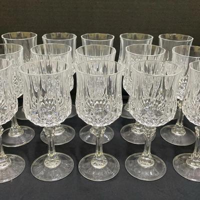 Crystal D'Arques Durand Longchamp Wine Glasses (15)