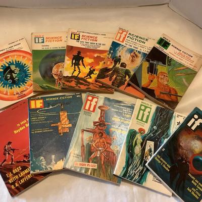 Collection Of (10) IF Science Fiction Magazines