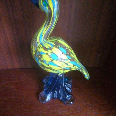 Vintage Handblown Glass Bird