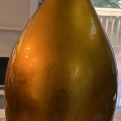 Decorative Pier 1 Gold, Toned Vase
