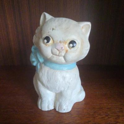 Vintage Cast Iron Kitty Cat Bank