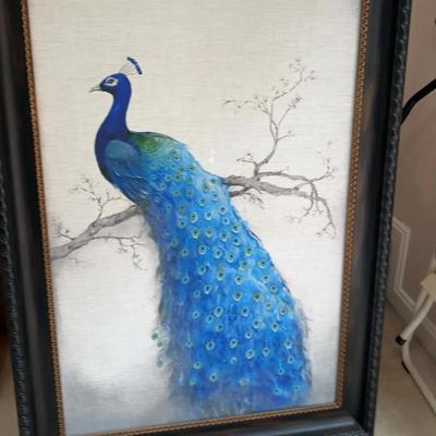 Large Peacock Print