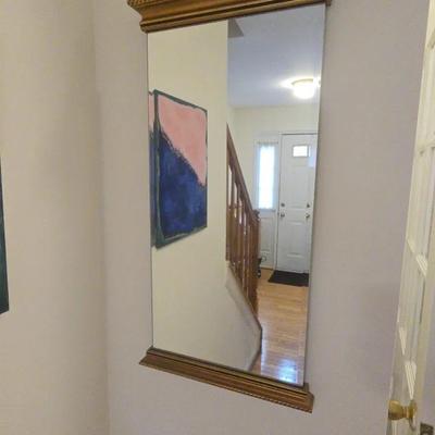 Beveled Edge Mirror Gold Top and Bottom