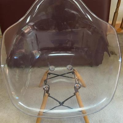 Clear Lucite Accent Chair