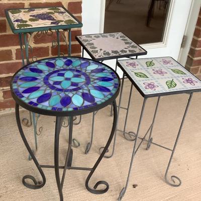 Collection Of Decorative Outdoor Tables (4)