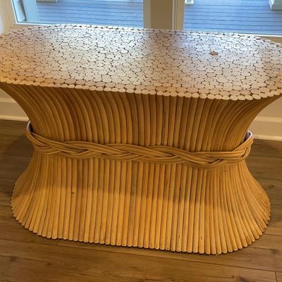 Wooden Dowel Rod Table