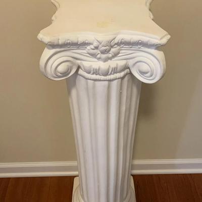 Greek Column Plaster Plant/Vase Stand