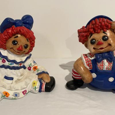Vintage Raggedy Anne & Andy Porcelain Figures