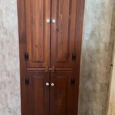 Wood Storage Cabinet