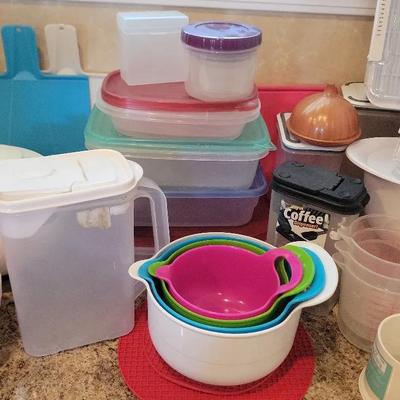 Variety Of Kitchen Plastic Items
