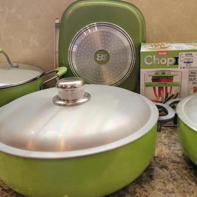 Lime Green Cookware Featuring Cooks Companion And Denmark