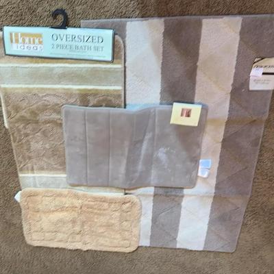 Taupe Bathroom Mats