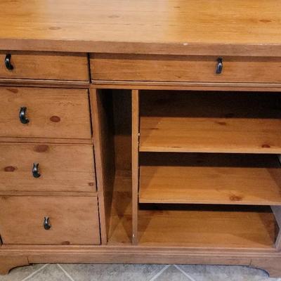 Wooden Island With Drop Leaf