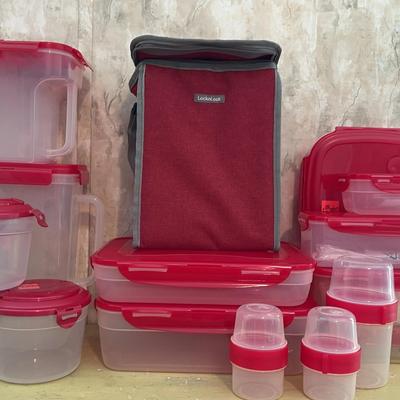 Lock & Lock - Red Plastic Storage