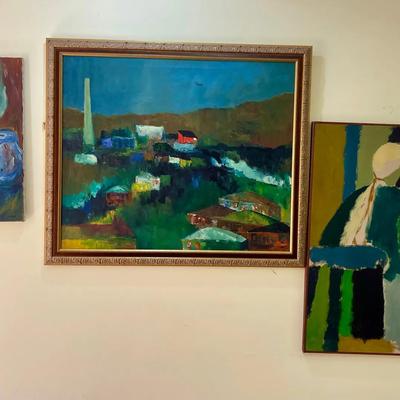 Collection of Abstract and Landscape Paintings