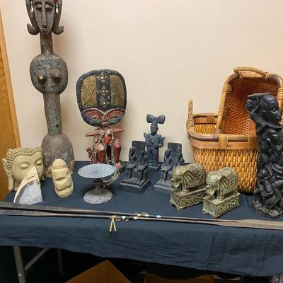 Ethnic Statues, Bookends And More