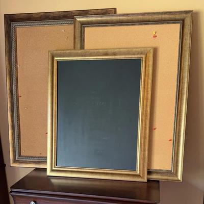 Upscale Chalk Board And Pin Board