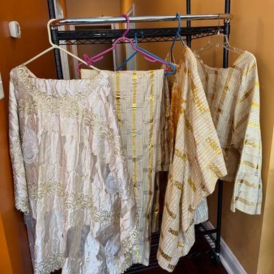 Golden And White Colored African Kaftans