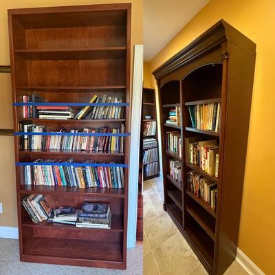 Two Wooded Shelving Units - Book Not Included