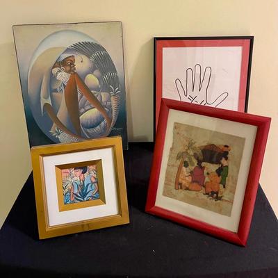 4 pieces of artwork