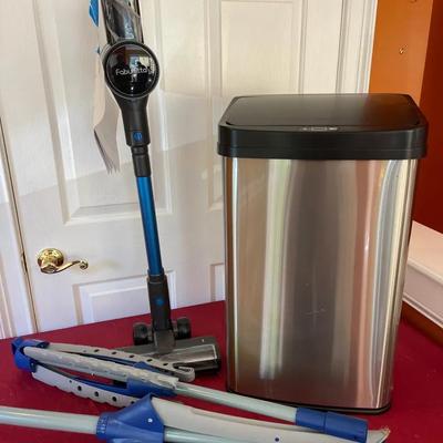 Insignia Trash Can, Fabuletta Vacuum and Clothes Dryer