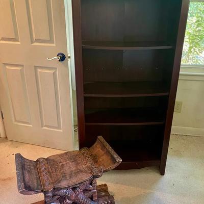 Bookshelf and a Bench