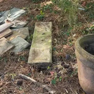 Garden Pavers and a Large Pot!