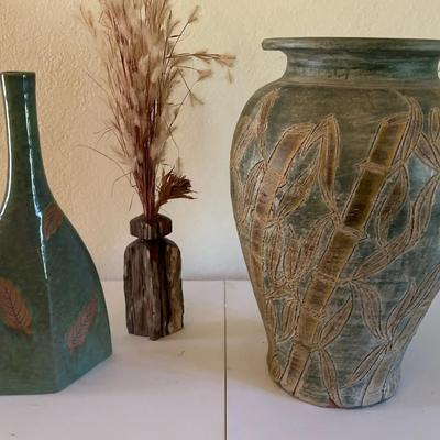 Decorative Ceramic & Wooden Vases