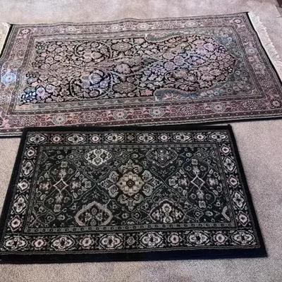 Set of 2 Area Rugs – Larger 67"x36" & Smaller 39"x24"