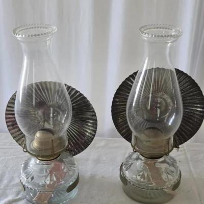 Vintage Hurricane Lamps