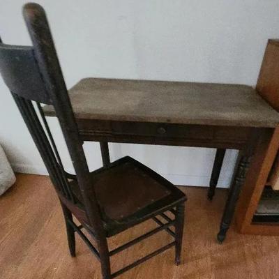Antique Desk & Chair 