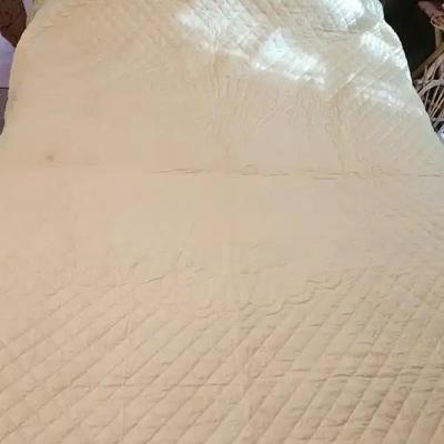 Yellow Quilt Handstitched 