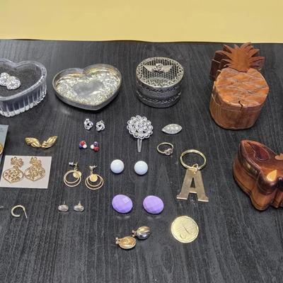 Pierced Earrings, Rings & Jewelry Boxes